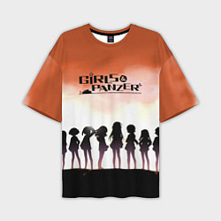 Футболка оверсайз мужская Girls und Panzer Poster Z, цвет: 3D-принт
