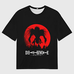 Футболка оверсайз мужская Death Note Рюк в ночи, цвет: 3D-принт