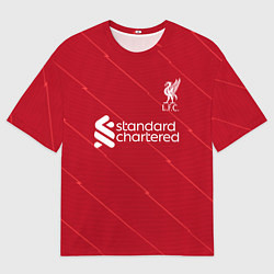 Мужская футболка оверсайз Салах Ливерпуль форма 202122