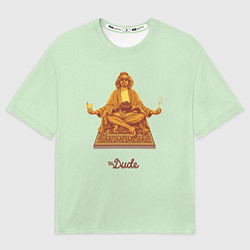 Футболка оверсайз мужская The Dude meditation, цвет: 3D-принт