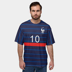 Футболка оверсайз мужская Mbappe Франция, цвет: 3D-принт — фото 2