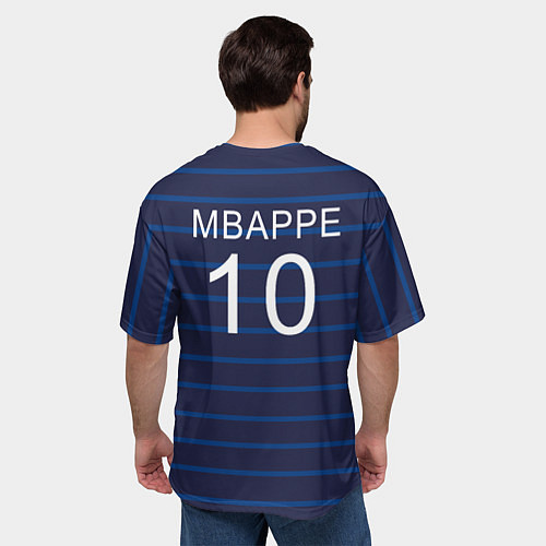 Мужская футболка оверсайз Mbappe Франция / 3D-принт – фото 4