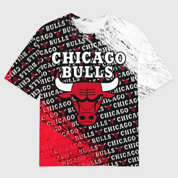 Футболка оверсайз мужская CHICAGO BULLS 6, цвет: 3D-принт