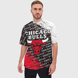 Футболка оверсайз мужская CHICAGO BULLS 6, цвет: 3D-принт — фото 2