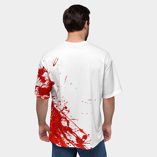 Мужская футболка оверсайз CHICAGO BULLS 9 / 3D-принт – фото 4