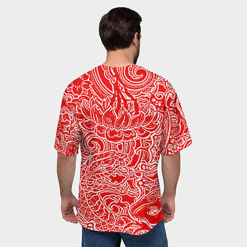 Мужская футболка оверсайз Samurai / 3D-принт – фото 4