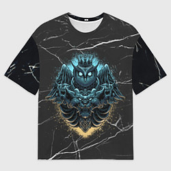 Футболка оверсайз мужская Owl king, цвет: 3D-принт