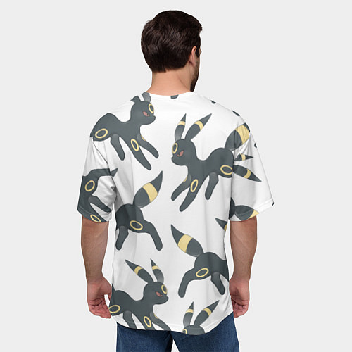 Мужская футболка оверсайз Покемон Амбреон / 3D-принт – фото 4