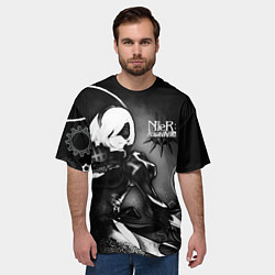 Футболка оверсайз мужская 2B Nier: Automata, цвет: 3D-принт — фото 2
