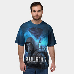 Футболка оверсайз мужская Сталкер 2 Сердце Чернобыля DE, цвет: 3D-принт — фото 2