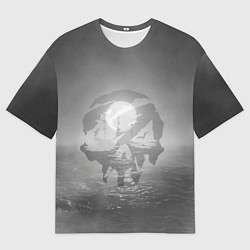 Футболка оверсайз мужская Пираты в море, цвет: 3D-принт