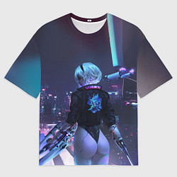 Мужская футболка оверсайз Nier X Cyberpunk