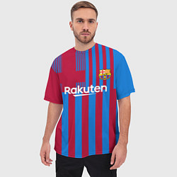 Футболка оверсайз мужская Гризманн Барселона 20212022, цвет: 3D-принт — фото 2