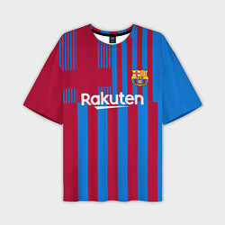 Футболка оверсайз мужская Ансу Фати Барселона 20212022, цвет: 3D-принт