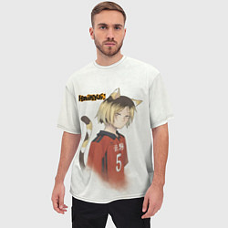Футболка оверсайз мужская Кенма Козуме Haikyuu!!, цвет: 3D-принт — фото 2