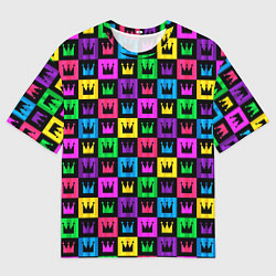 Футболка оверсайз мужская Король, цвет: 3D-принт