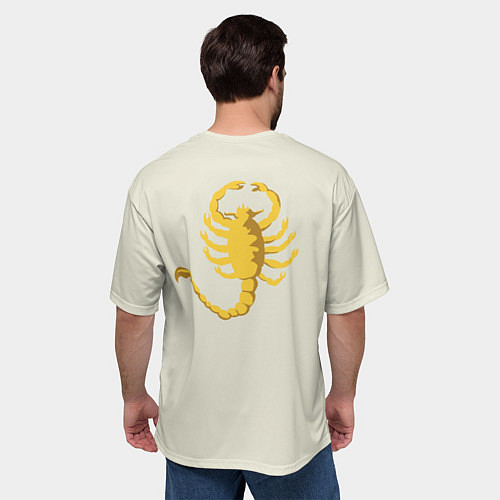 Мужская футболка оверсайз Drive - Скорпион Спина / 3D-принт – фото 4