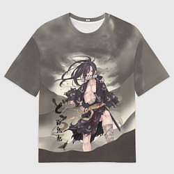 Футболка оверсайз мужская ПУТЬ ХЯККИМАРУ ДОРОРО, цвет: 3D-принт