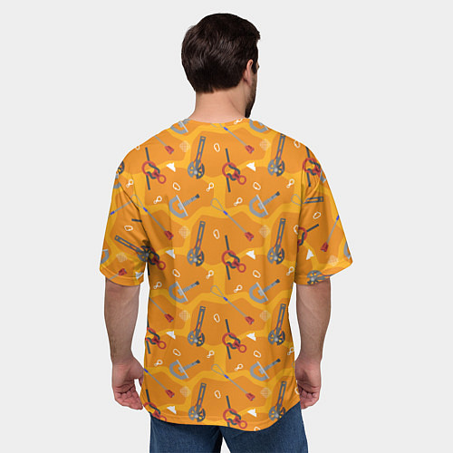 Мужская футболка оверсайз Снаряжение Альпиниста / 3D-принт – фото 4