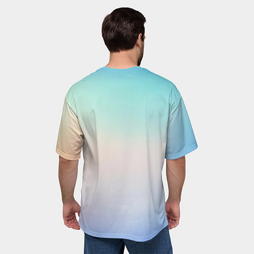 Мужская футболка оверсайз Скейтер / 3D-принт – фото 4