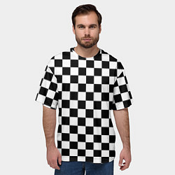Футболка оверсайз мужская Шахматист, цвет: 3D-принт — фото 2