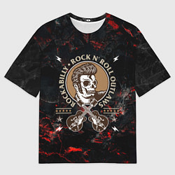 Футболка оверсайз мужская Элвис Пресли Rock n roll, цвет: 3D-принт