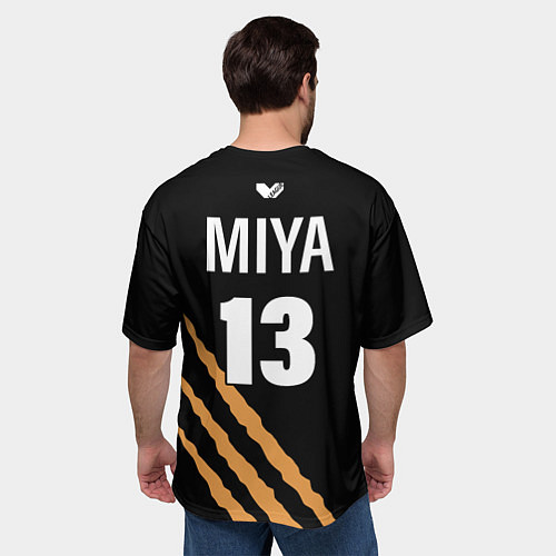 Мужская футболка оверсайз 13 MSBY BLACK JACKALS / 3D-принт – фото 4