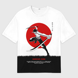 Мужская футболка оверсайз Ророноа Зоро One Piece