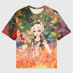 Футболка оверсайз мужская Беннетт Genshin Impact, цвет: 3D-принт