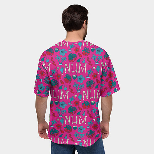 Мужская футболка оверсайз King Shark Num Num Num / 3D-принт – фото 4