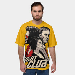 Футболка оверсайз мужская Бойцовский Клуб Три личности, цвет: 3D-принт — фото 2