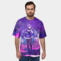 Футболка оверсайз мужская Genshin Impact Кэ Цин, цвет: 3D-принт — фото 2