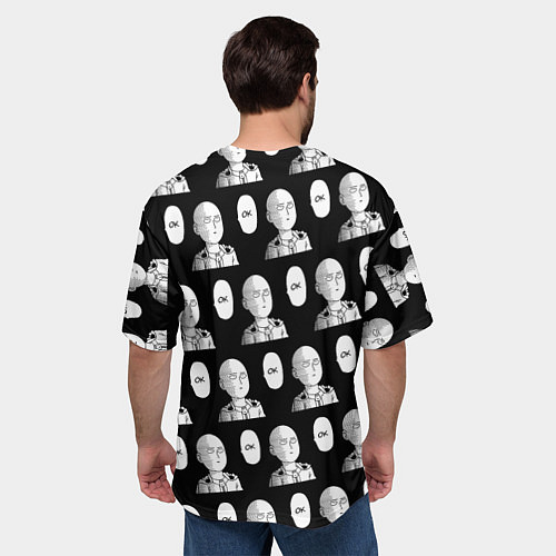 Мужская футболка оверсайз ONE-PUNCH MAN ВАН ПАНЧ МАН Z / 3D-принт – фото 4