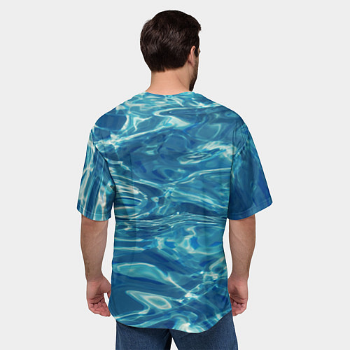 Мужская футболка оверсайз Чистая вода / 3D-принт – фото 4