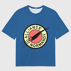 Футболка оверсайз мужская Mass effect x Futurama, цвет: 3D-принт