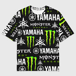 Футболка оверсайз мужская YAMAHA X MONSTER SPORT, цвет: 3D-принт