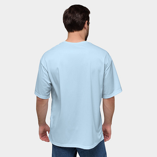 Мужская футболка оверсайз Москва-Сити / 3D-принт – фото 4