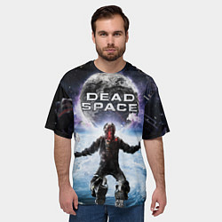 Футболка оверсайз мужская Айзек в мертвом космосе, цвет: 3D-принт — фото 2