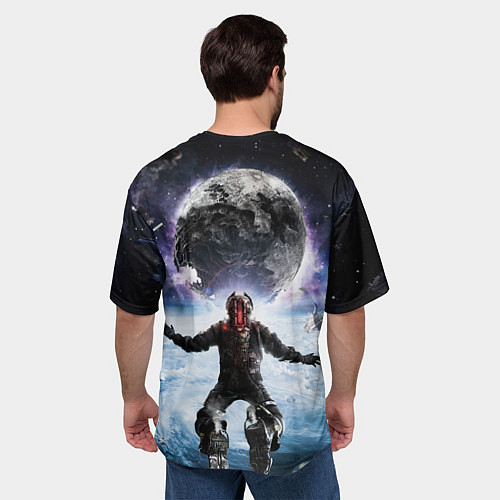 Мужская футболка оверсайз Айзек в мертвом космосе / 3D-принт – фото 4
