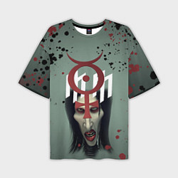 Мужская футболка оверсайз Marilyn Manson Мерилин Мэнсон Z