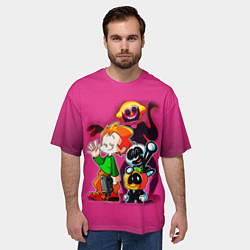 Футболка оверсайз мужская Friday Night Funkin персы, цвет: 3D-принт — фото 2