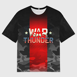 Мужская футболка оверсайз WAR THUNDER ВАР ТАНДЕР