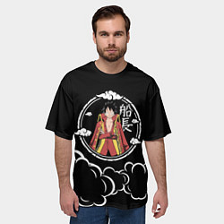 Футболка оверсайз мужская Манки Д Луффи One Piece, цвет: 3D-принт — фото 2