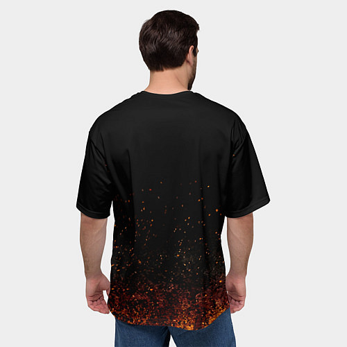 Мужская футболка оверсайз Сектор Газа Юра ХОЙ / 3D-принт – фото 4