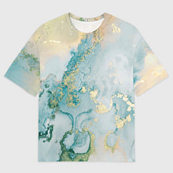 Футболка оверсайз мужская Абстрактный мрамор, цвет: 3D-принт