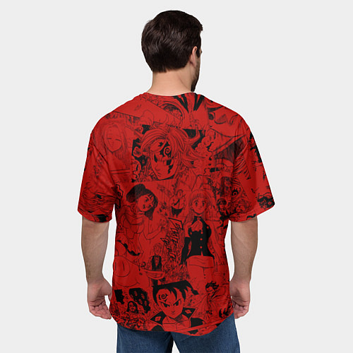 Мужская футболка оверсайз Мелиодас, Meliodas / 3D-принт – фото 4