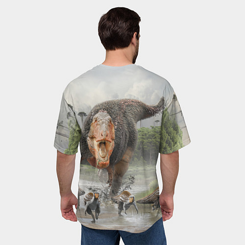 Мужская футболка оверсайз Т-Рекс Динозавр Dino Z / 3D-принт – фото 4
