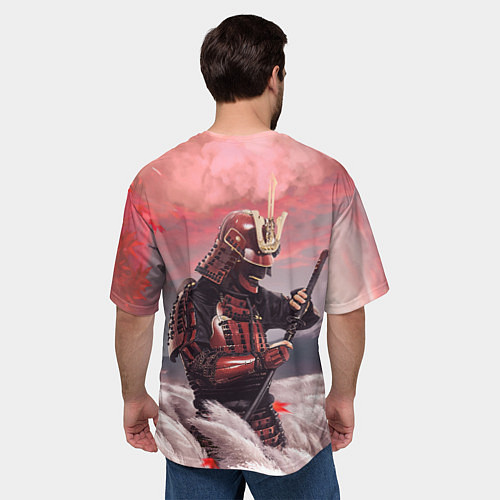 Мужская футболка оверсайз Ghost of Tsushim Призрак Цусимы Z / 3D-принт – фото 4