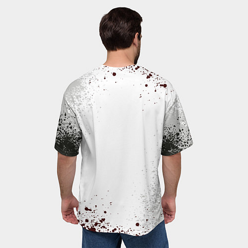 Мужская футболка оверсайз Ghost of Tsushim Призрак Цусима Z / 3D-принт – фото 4