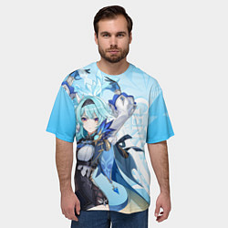 Футболка оверсайз мужская Genshin Impact, Эола, цвет: 3D-принт — фото 2